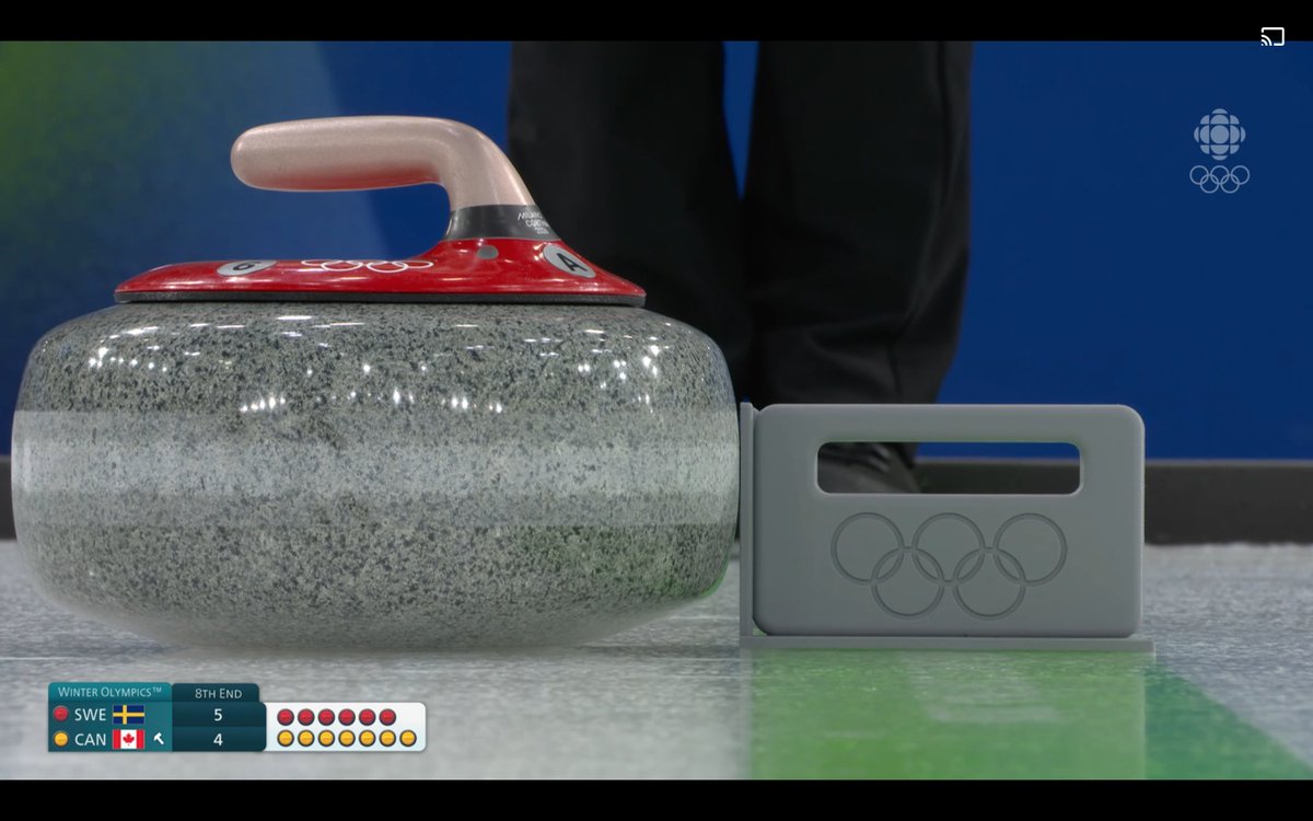 JacobPacheco6's tweet photo. Wow! This isn't something you everyday.

Sweden's 2nd shot of the 8th end is checked for passing the hog line or not &amp; it turns out it passed by a mere MILLIMETRE!

I can say I've never seen that tool or device used before😅 #MilanoCortina2026 https://t.co/4iiEeNjjby