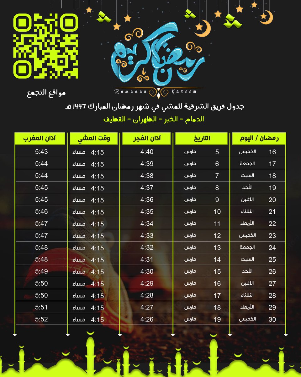 فريق الشرقية للمشي tweet media