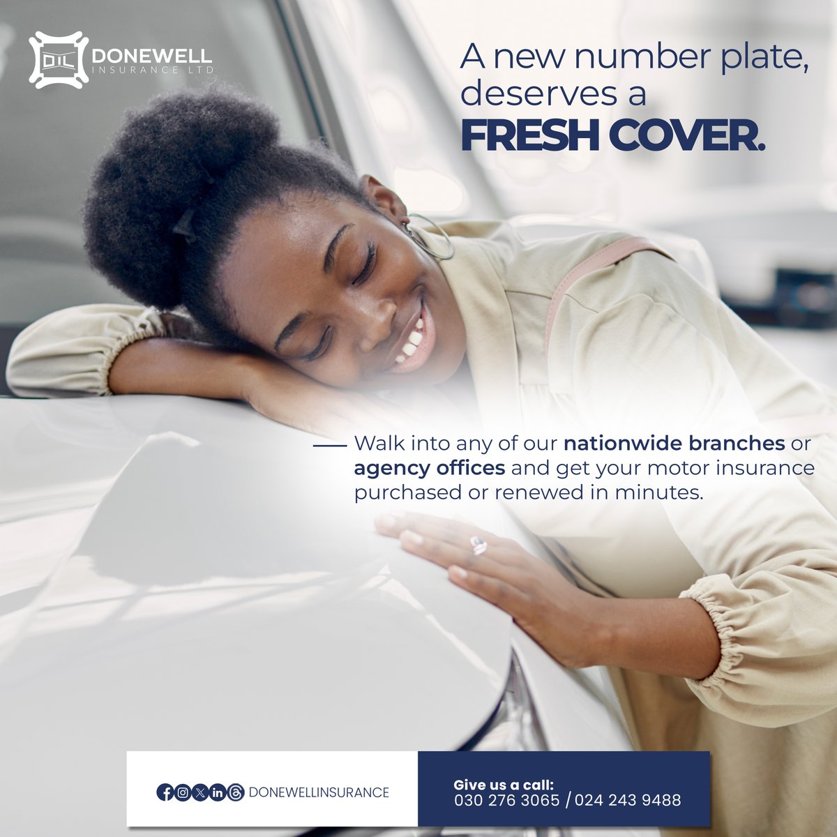 donewellinsure's tweet photo. New number plate? Don’t delay.
Complete the upgrade. Call us today and secure your fresh motor insurance in minutes.
#freshcover #motorinsurance #donewellinsurance #drivewithconfidence #insurancetips #protectyourpeace #ifitmustbedoneitmustbedonewell https://t.co/JkMNA9C7mJ