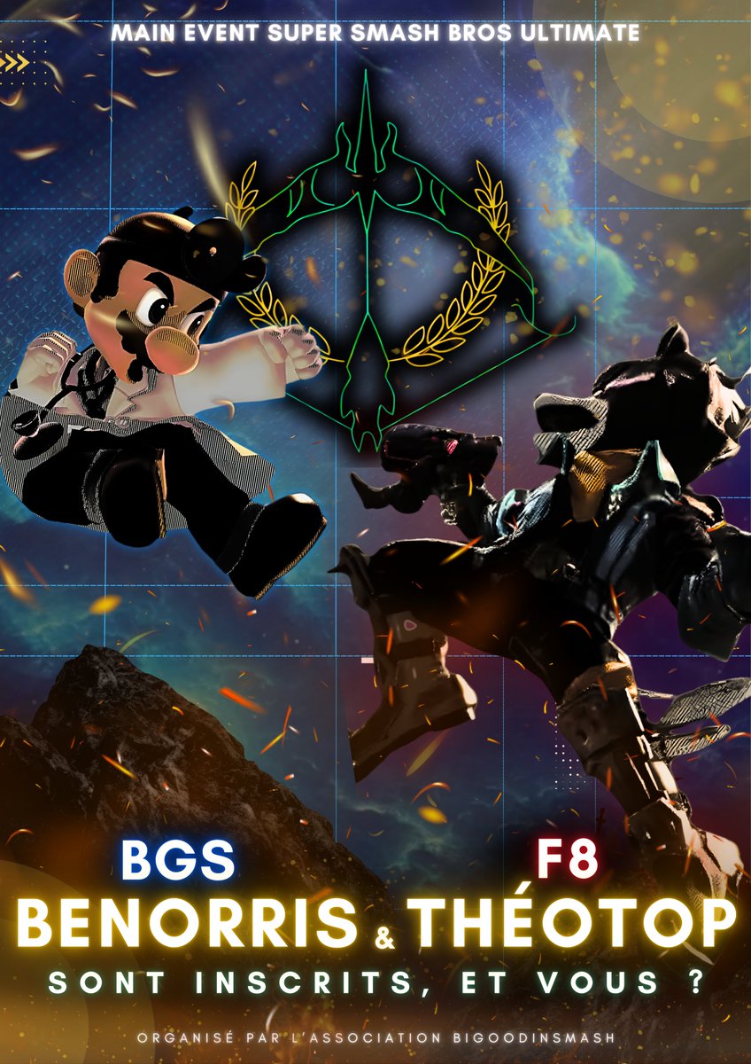 Finalistes de la dernière édition, l'un combat pour le titre et l'autre le doublé... 

<a href="/Benorris/">Benorris</a> et <a href="/Theotop_ssbu/">F8 | Théotop</a> sont inscrits pour l'Artémis IX 🔥

Plus que 3 jours pour les rejoindre ! 

🔗start.gg/tournament/art…