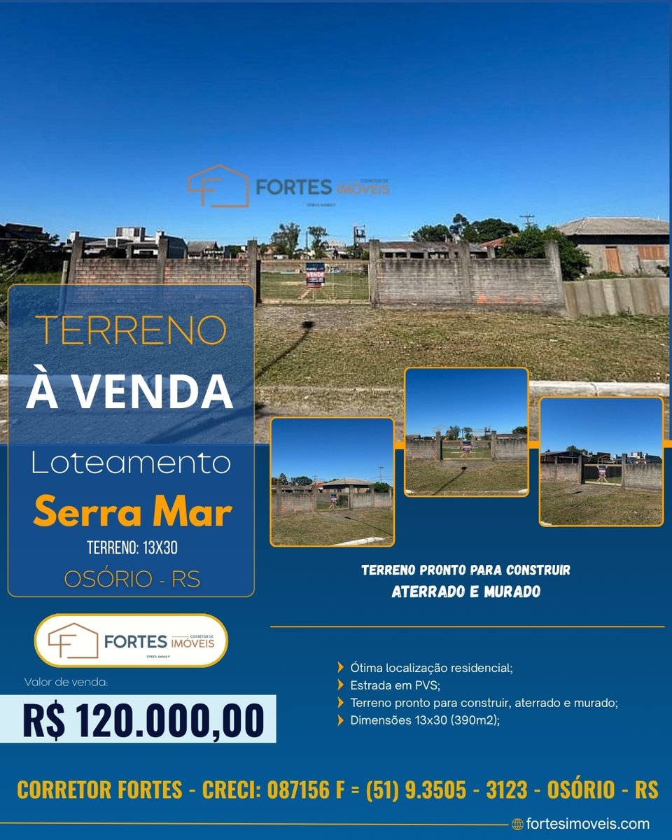 Fortes Imóveis Vende!
🗣️ Chame no WhatsApp: e agende sua Visita.
📱wa.me/5551935053123
🔑 CORRETOR FORTES
🪪 CRECI: 087156 F
👤 Corretor Fortes – O Seu corretor de Imóveis do Litoral e Serra Gaúcha

📌OSÓRIO - RS

#marketingimobiliario
#corretoresdeimoveis
#vendamaisimoveis