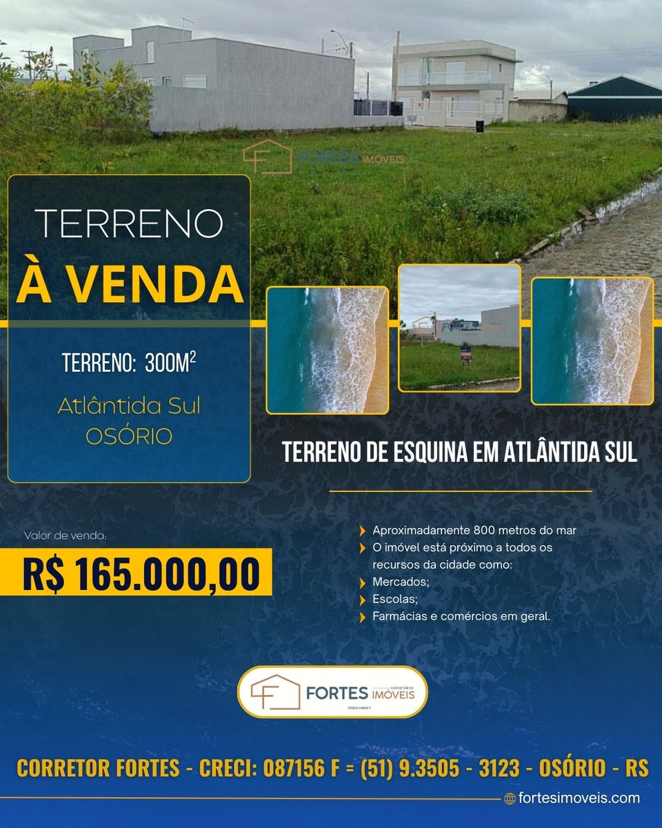 Fortes Imóveis Vende!
🗣️ Chame no WhatsApp: e agende sua Visita.
📱wa.me/5551935053123
🔑 CORRETOR FORTES
🪪 CRECI: 087156 F
👤 Corretor Fortes – O Seu corretor de Imóveis do Litoral e Serra Gaúcha

📌OSÓRIO - RS

#marketingimobiliario
#corretoresdeimoveis
#vendamaisimoveis