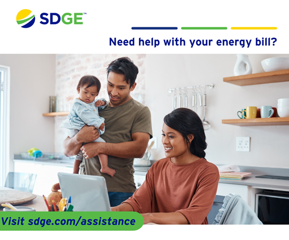 Hardship can hit at any time – when it does, the last thing you need to worry about is your energy bill. Get help with your bill at sdge.com/assistance. #sdge #SDGEassist