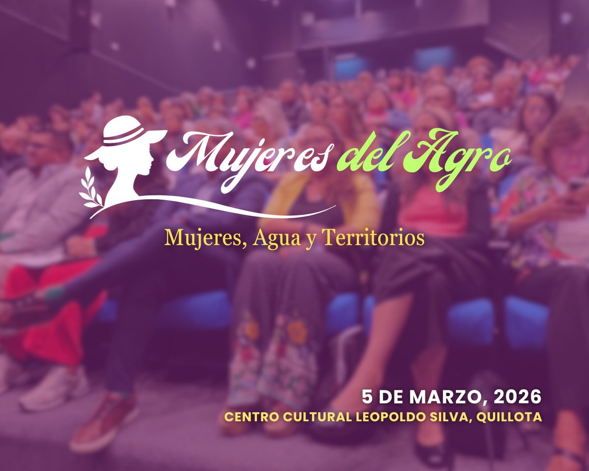 🌱 #MujeresDelAgro | En 2025, más de 250 mujeres del agro se reunieron para fortalecer redes, liderazgo y territorio.

No quedes fuera del Seminario "Mujeres del Agro: Mujeres, Agua y Territorios".

Inscríbete en este enlace forms.gle/T9sgpYKn71Wx3q…

#MujeresDelAgro #MujerRural