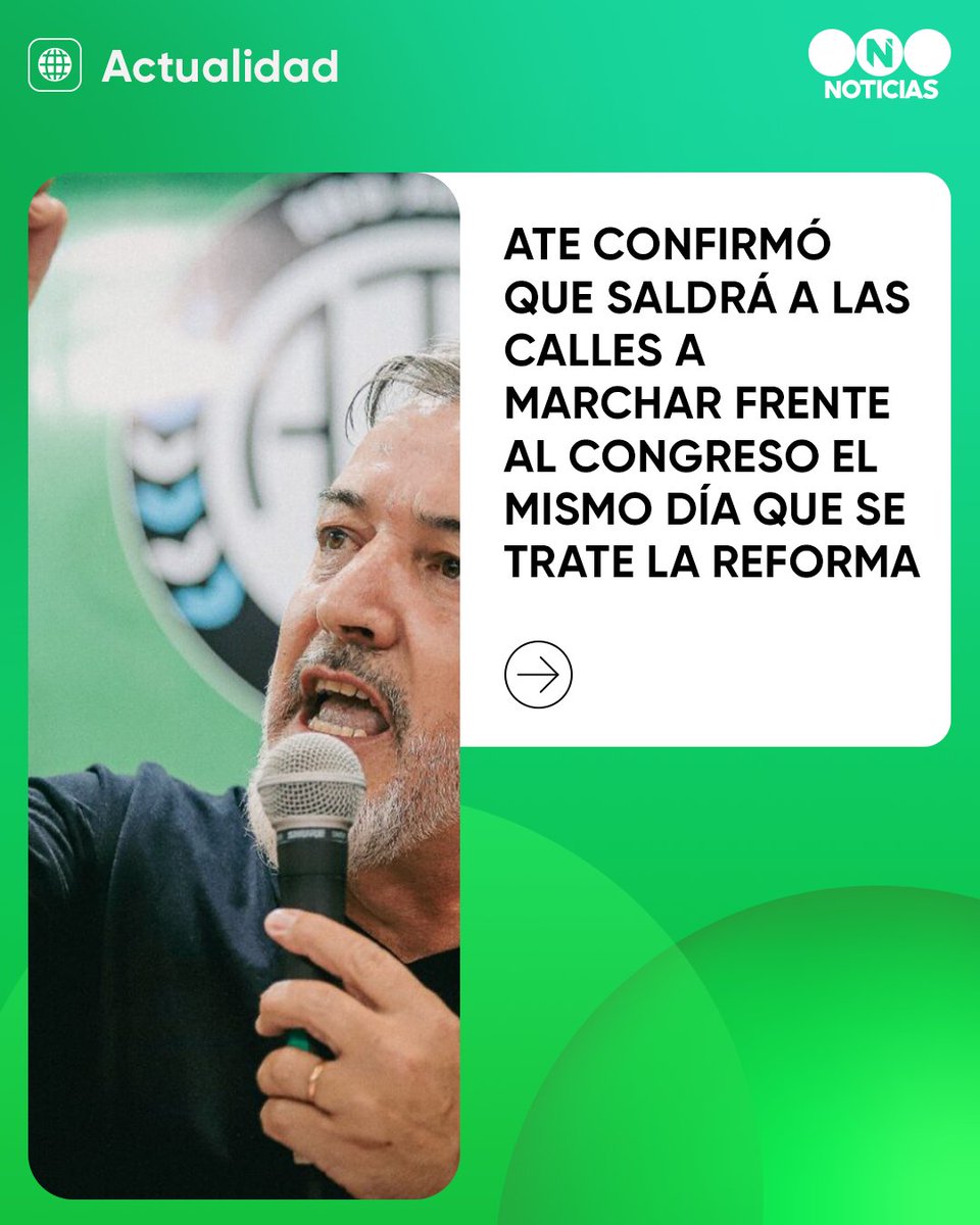 🚨 Desde Casa Rosada confirmaron que habrá descuento de haberes para los trabajadores que se adhieran al paro del 19/2.

La protesta, que busca frenar la reforma laboral, tendrá un impacto fuerte en todo el país con paro total de medios de transporte, con colectivos, trenes y