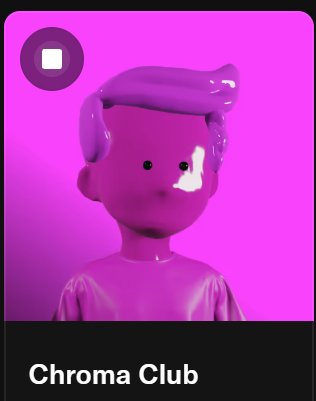 Minted <a href="/ChromaClubNFT/">Chroma Club</a>