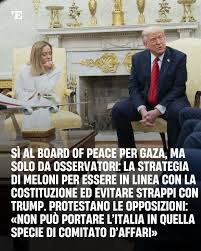 serebellardinel's tweet image. #GovernoMeloni ha sempre ignorato #Gaza!Ma se #Trump organizza #boardofpeace per lucrare su genocidio,non potendo fare di più per incostituzionalità, per ora "osserva"!Ma prima o poi troveranno modo di sfregiare anche in questo la Costituzione! Servi fino al midollo!