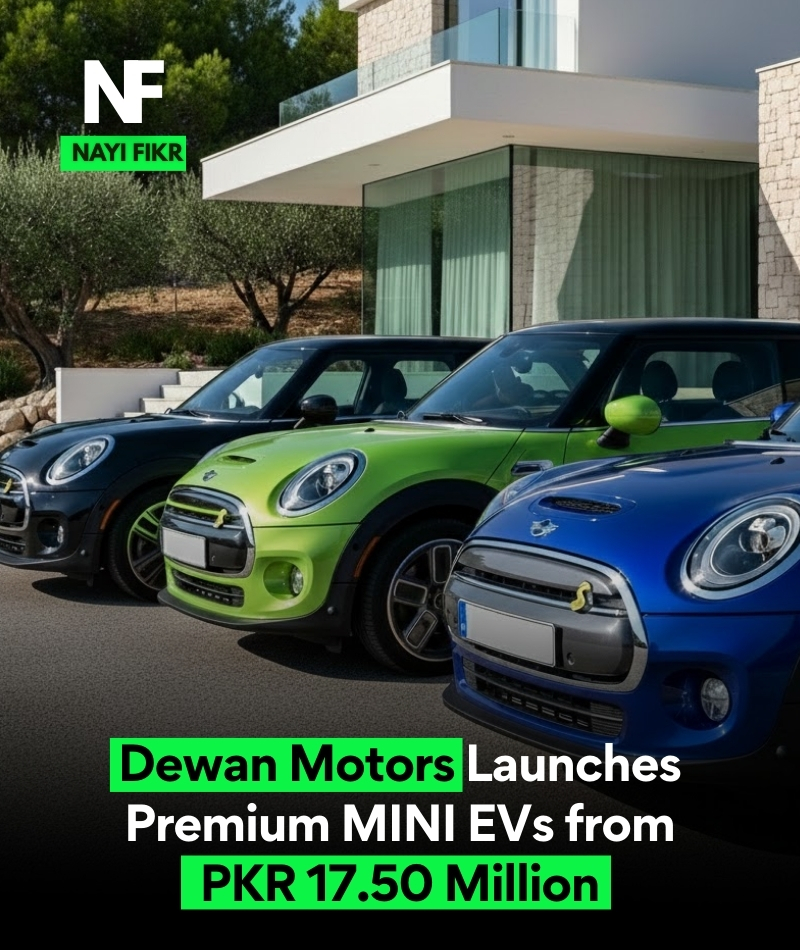 nayifikr's tweet image. Dewan Motors launches premium MINI EVs in Pakistan, starting from PKR 17.50 million.

Disclaimer: Info only — not publisher’s views. AI-generated image.

#DewanMotors #MINIEV #NayiFikr