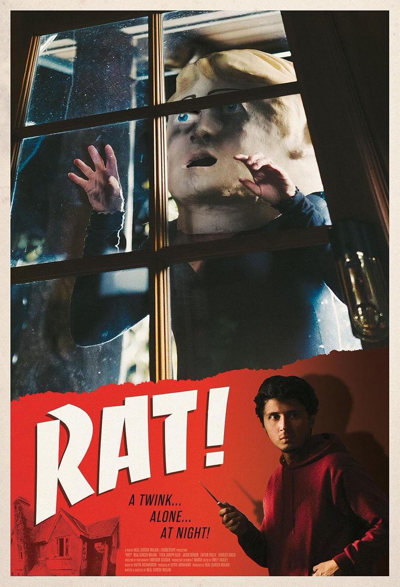 QueersInShorts's tweet photo. This Thursday (19th February), we will screen “RAT!” directed by Neal Suresh Mulani.

When a disgruntled music journalist accuses a global pop star of queerbaiting, the singer’s devoted fans seek retribution. https://t.co/BnW39MlytN