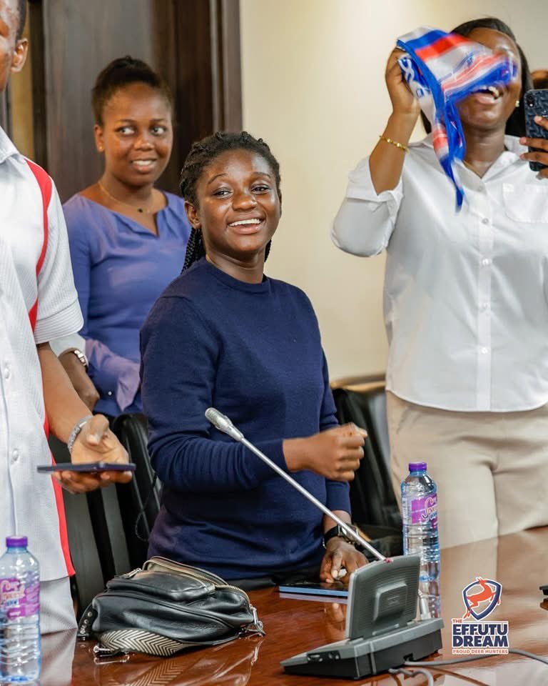 CA_Baidoo's tweet photo. The Minority Caucus, led by @AfenyoMarkin, hosted #TESCON members, including UMaT, for an ideological engagement. Discussions focused on NPP’s core values &amp; the pivotal role of youth in securing a decisive victory in 2028. https://t.co/BR4MirWq59