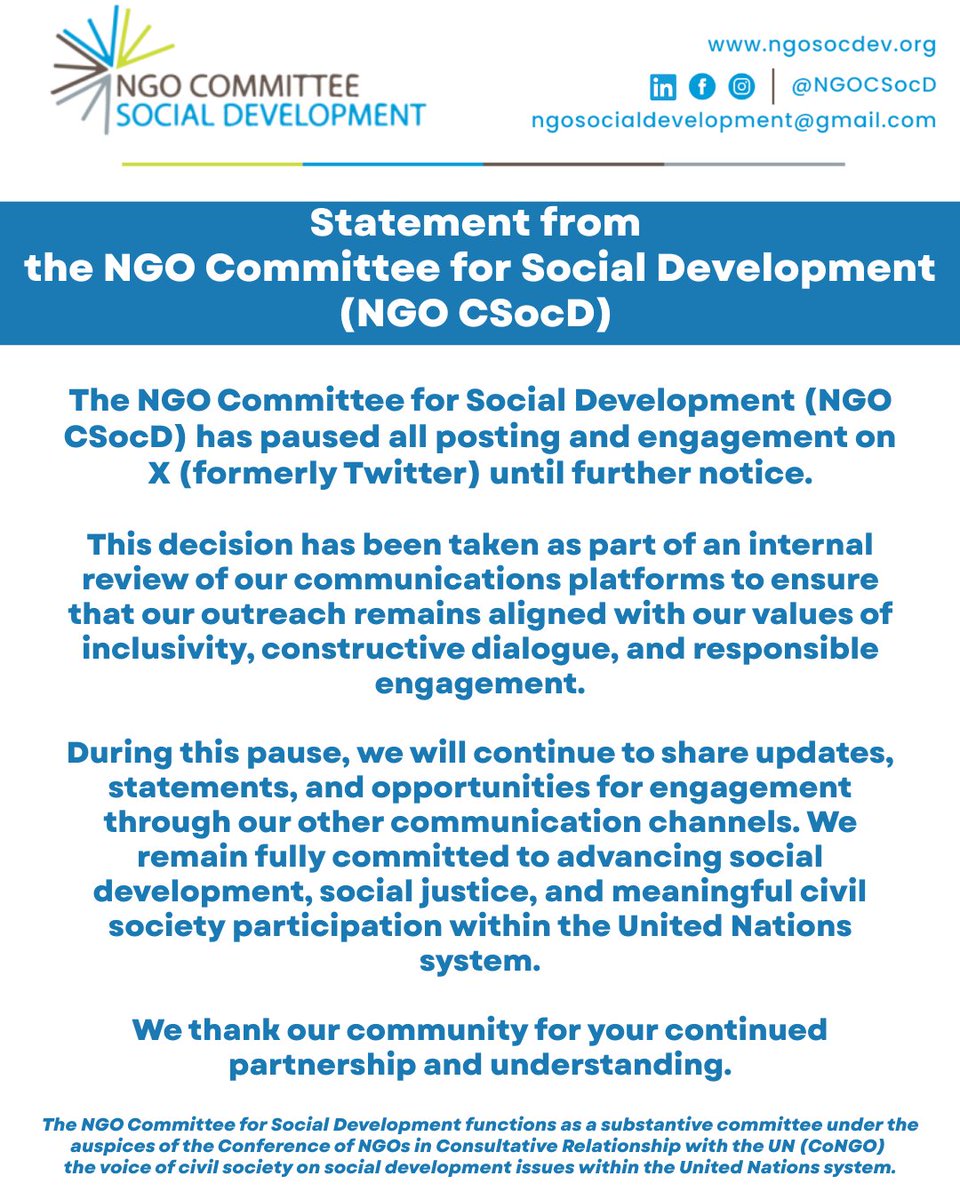NGO Committee for Social Development tweet media