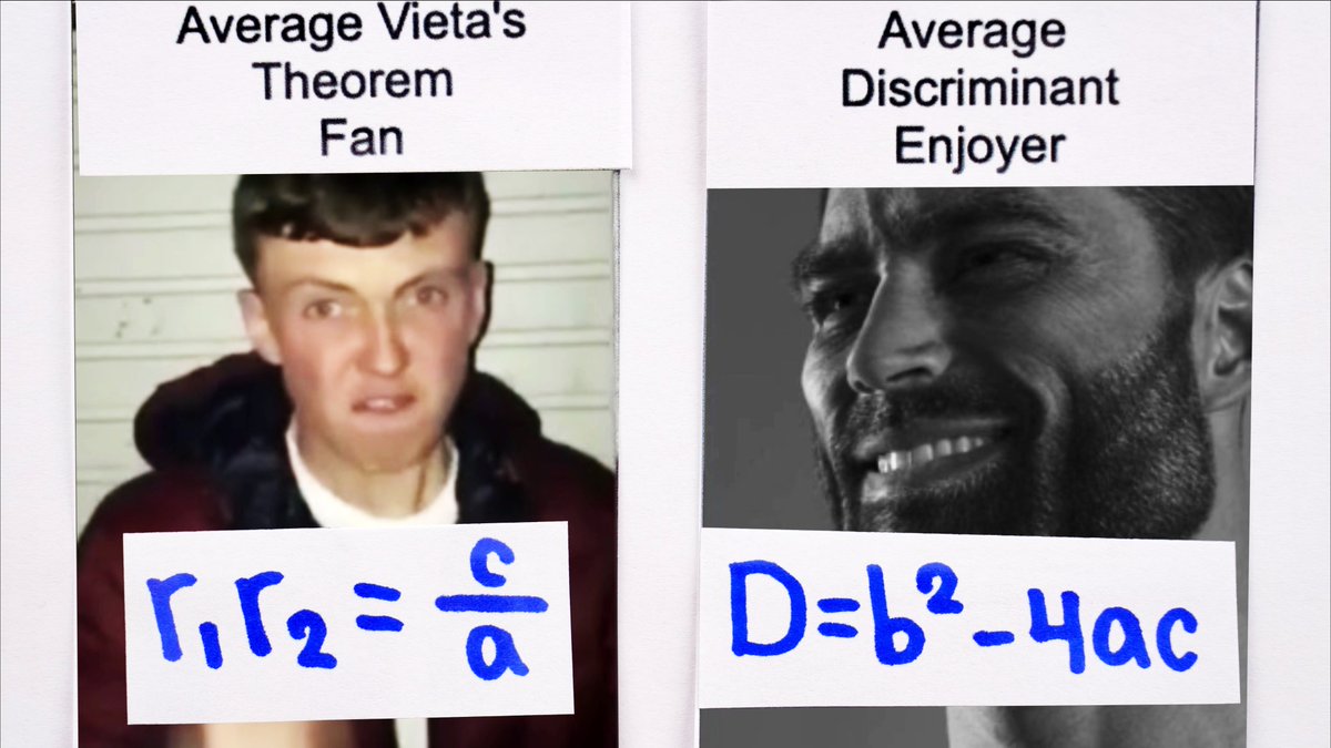 WrathofMathEDU's tweet photo. This theorem mogs the quadratic formula #mathmemes
https://t.co/2HB4AYsCsM https://t.co/sQFHqhljnb