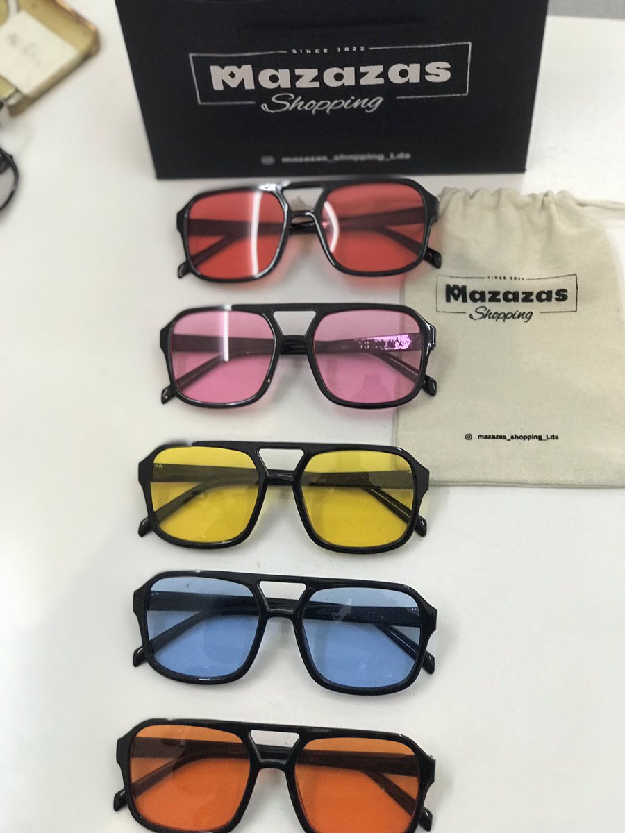 pemgas's tweet photo. Lentes coloridas que transformam qualquer dia! 🌈✨ Qual cor é a tua vibe hoje?  
   Disponíveis já! 💰 850Mts  
   📍 Av. Paulo Samuel Kankhomba | ☎️ 842117897 😎 https://t.co/D9PCZQ7MzC