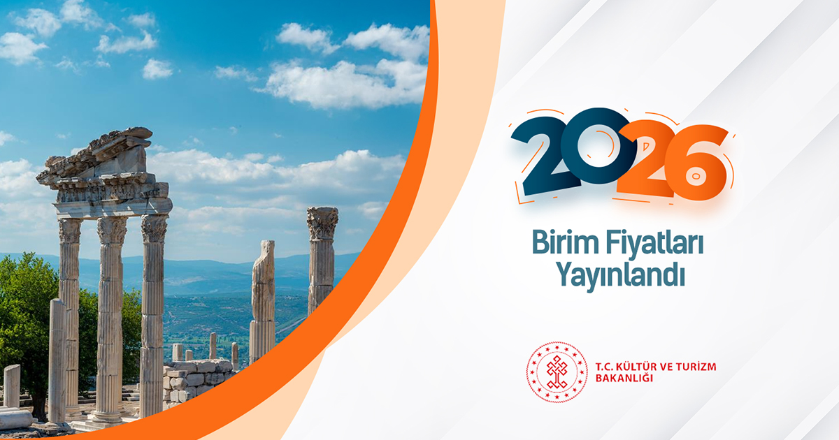 Kültür ve Turizm Bakanlığı 2026 Yılı Birim Fiyatları Yayımlandı

amp.com.tr/2026-yili-biri…
