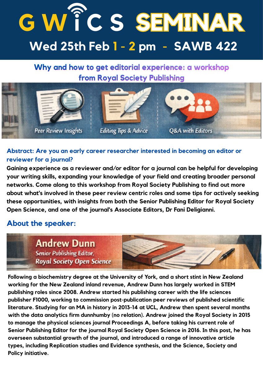 Glasgow Women in Computer Science Seminar Series tweet media