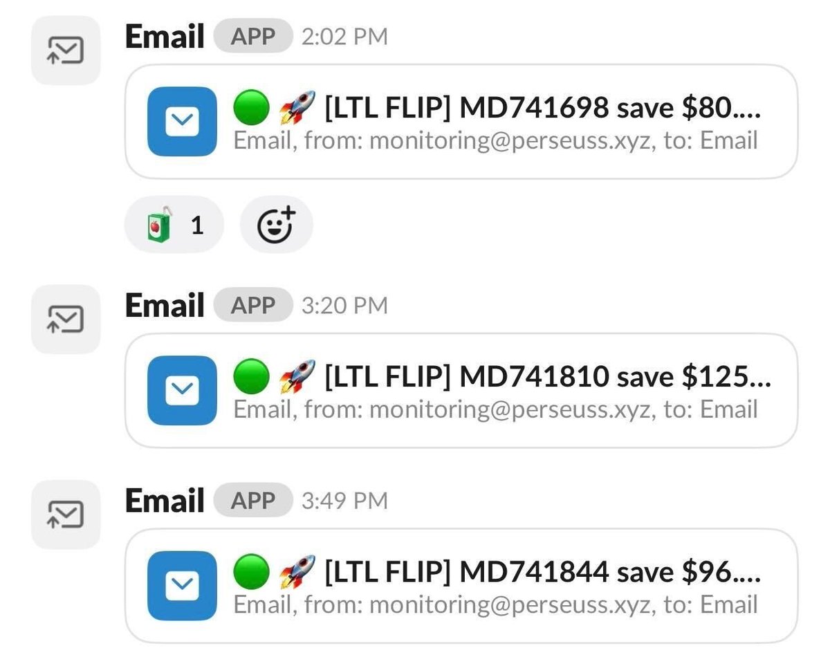 Most warehouses don’t choose parcel vs LTL.

They default.

12 cartons drop → print 12 parcel labels.

But sometimes:
12 parcels = $420
1 pallet = $295
No one checks.
Margins bleed.
We built AI that flips it automatically.

Green email = money back.
Modern warehouse.
Smarter