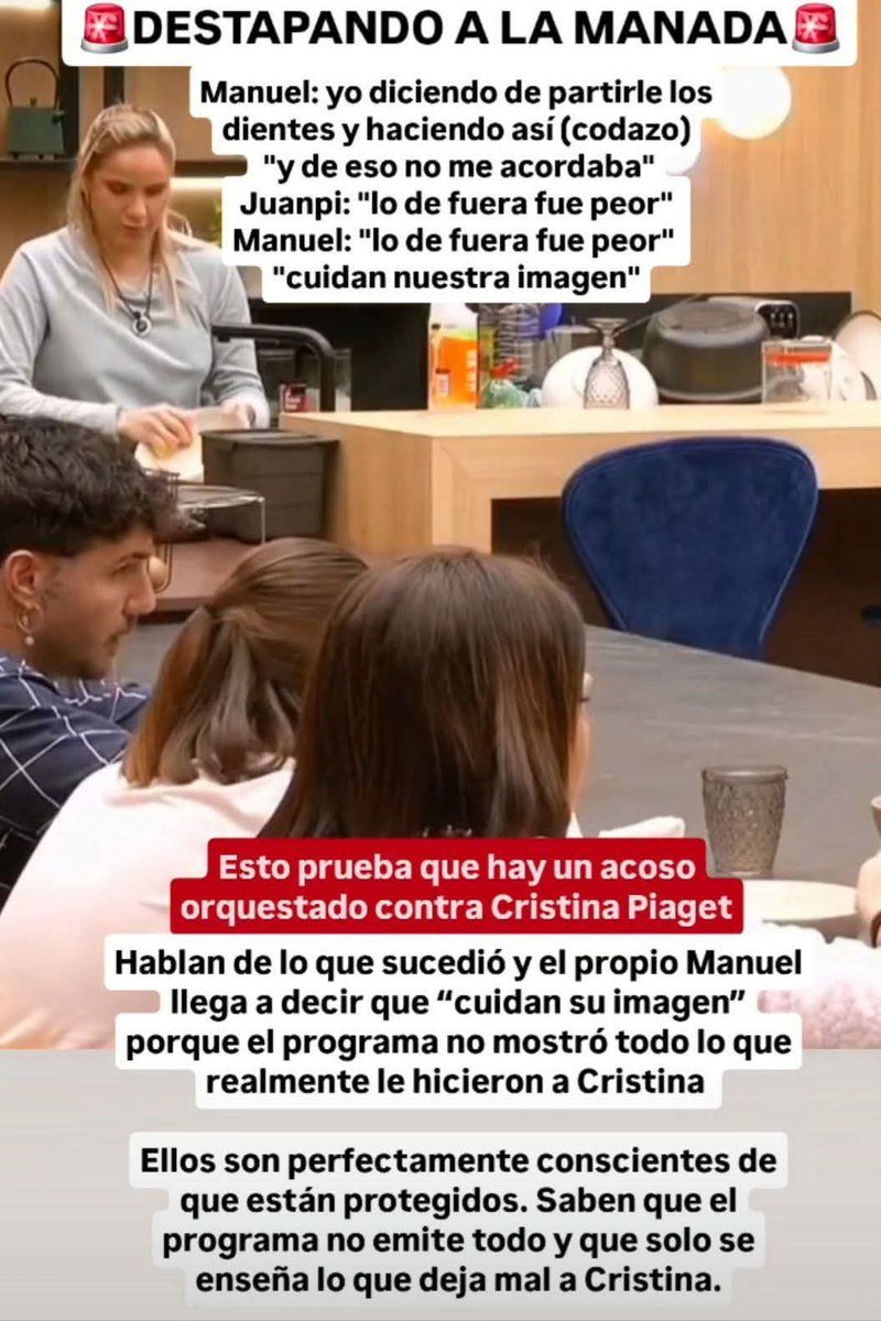 raquel_chica's tweet photo. Tenemos al maestro liendres d Juampi diciendo q lo arañó pero no se le ve ningún arañazo sin embargo si tenemos imágenes d Cristina con heridas en la cara @ghoficial y un video de los personajes esos diciendo q la liaron bien.
Explicaciones YA!!
#StopAcosoACristina
@mediasetcom https://t.co/fWBgQzV5Rm