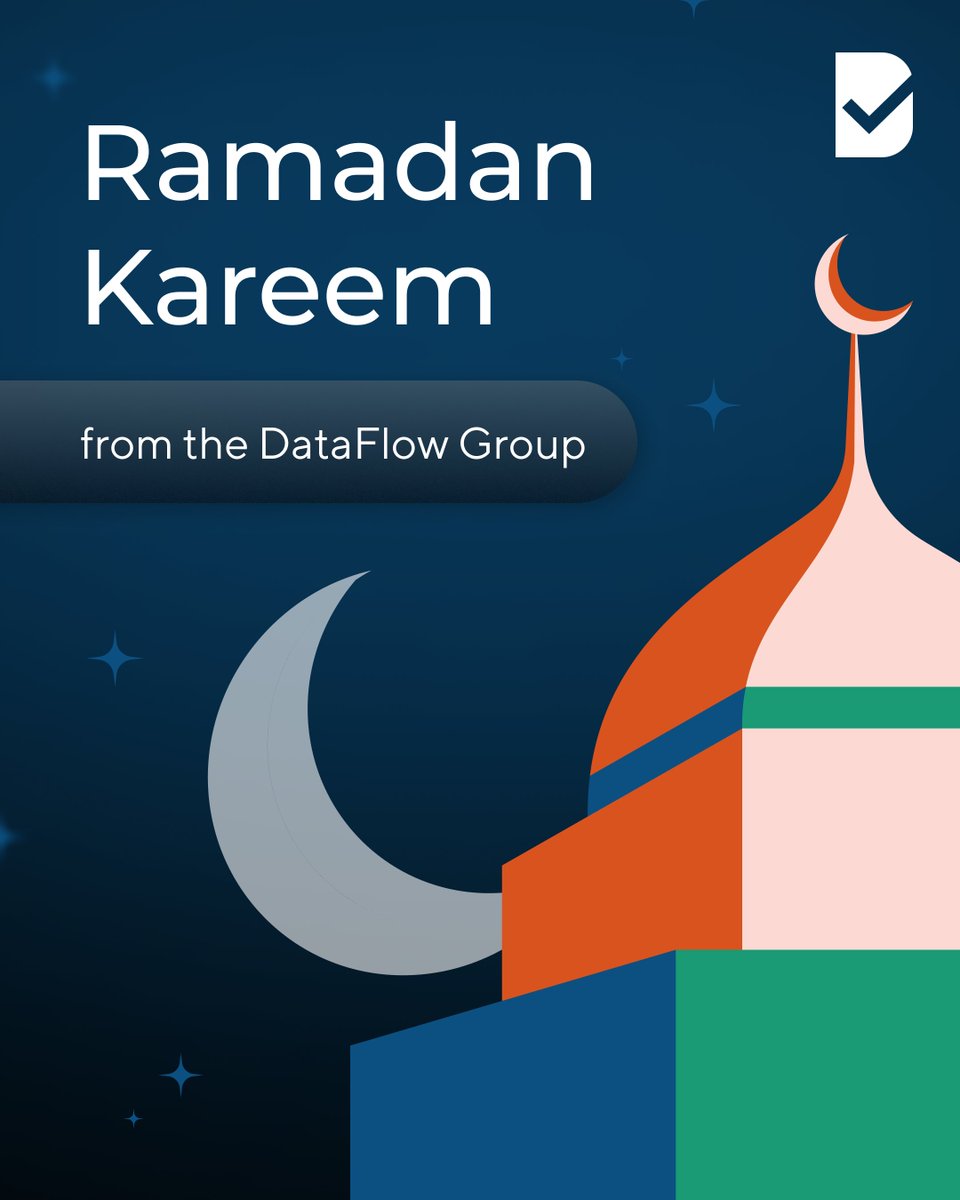 Ramadan Kareem from the DataFlow Group! May this Holy Month bring you and your loved ones peace, health, and prosperity. Wishing our global community a month of reflection and spiritual growth.

#DataFlowGroup #Ramadan2026