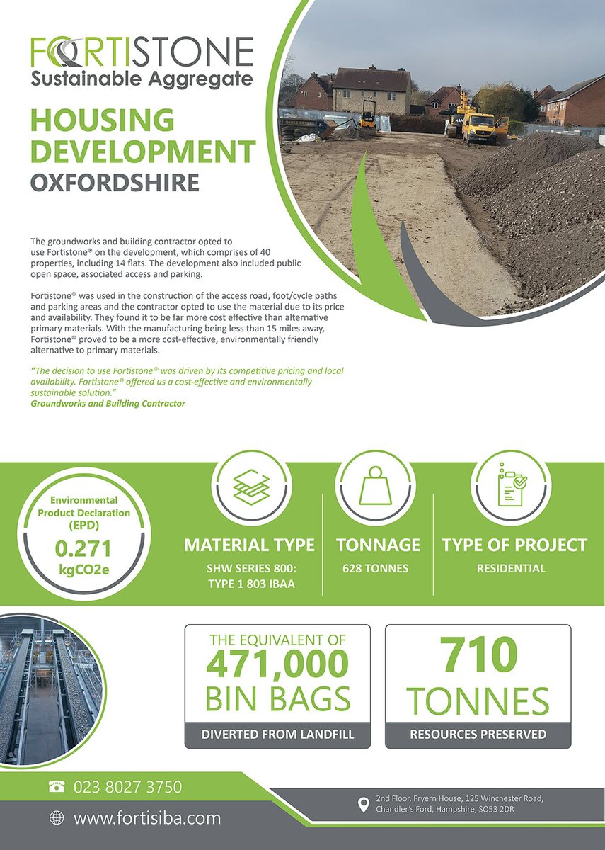 Our latest case study shows how smarter material choices can make a huge difference to carbon reduction, without compromising performance.

Read the full case study below for more details.

#sustainableconstruction #fortistoneibaaggregate
#lowcarbonmaterials #netzero