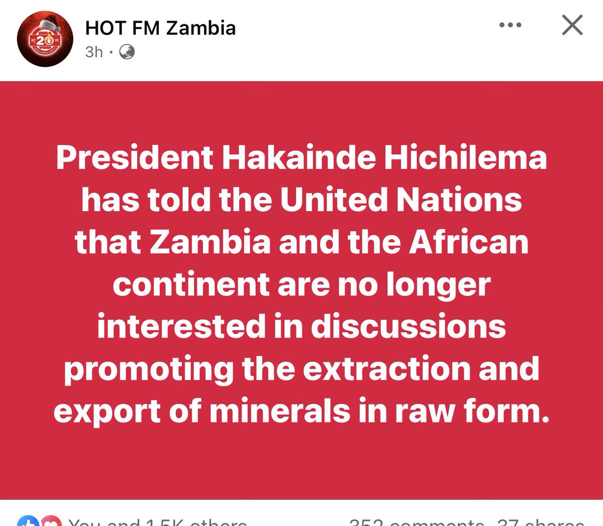 chachachafire's tweet photo. This is a right mindset. @HHichilema https://t.co/qHzdbaBvnu