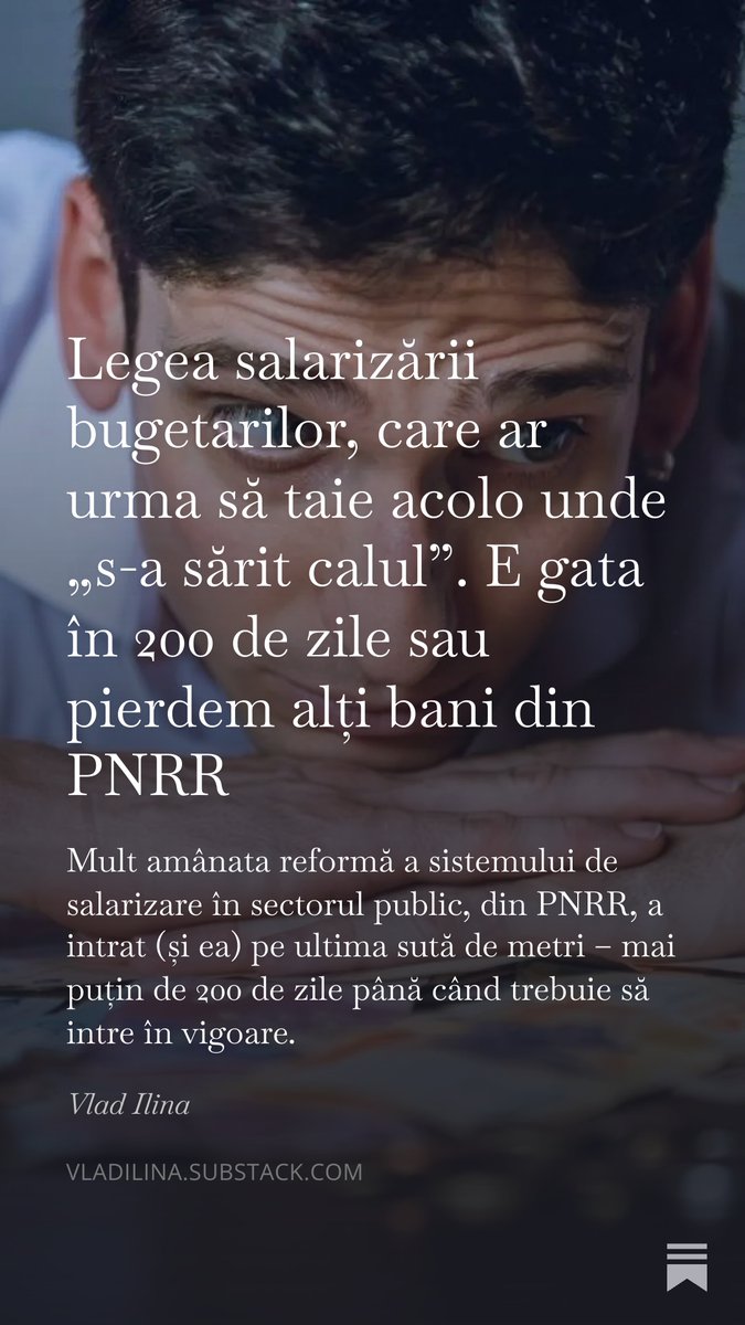 vladilina's tweet photo. Legea salarizării bugetarilor, care ar urma să taie acolo unde „s-a sărit calul” și să plafoneze sporurile. E gata în 200 de zile sau pierdem alți bani din #PNRR 

https://t.co/0rYp7G3Ksg https://t.co/jtt1w8Vnav