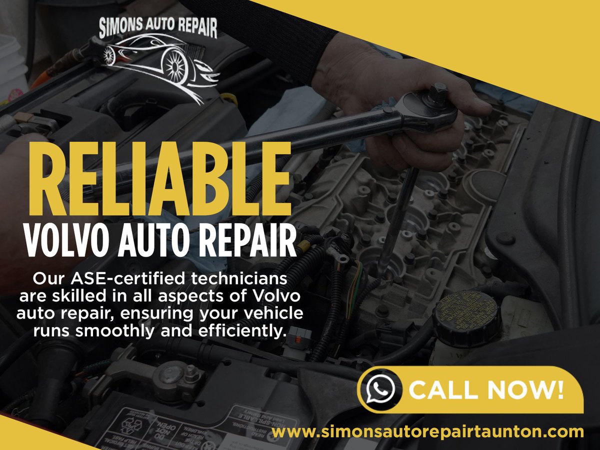 simonautorepair's tweet image. 🚙 Volvo auto repair in Taunton, MA, has never been easier! Trust Simon’s Auto Repair to handle all your Volvo auto repair needs with expert service from our ASE-certified technicians. Book today!

🌐simonsautorepairtaunton.com/vehicles/volvo…

#volvoautorepair #autorepairtauntonma #SimonsAutoRepair