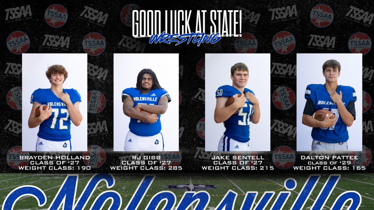 wcsNHSFootball's tweet photo. Good luck today to our Football / Wrestling athletes at the STATE TOURNAMENT!
@wcsNHScoachT
@wcsNHSathletics
#MultisportATH #uKnighted https://t.co/UYVbmqXyPf