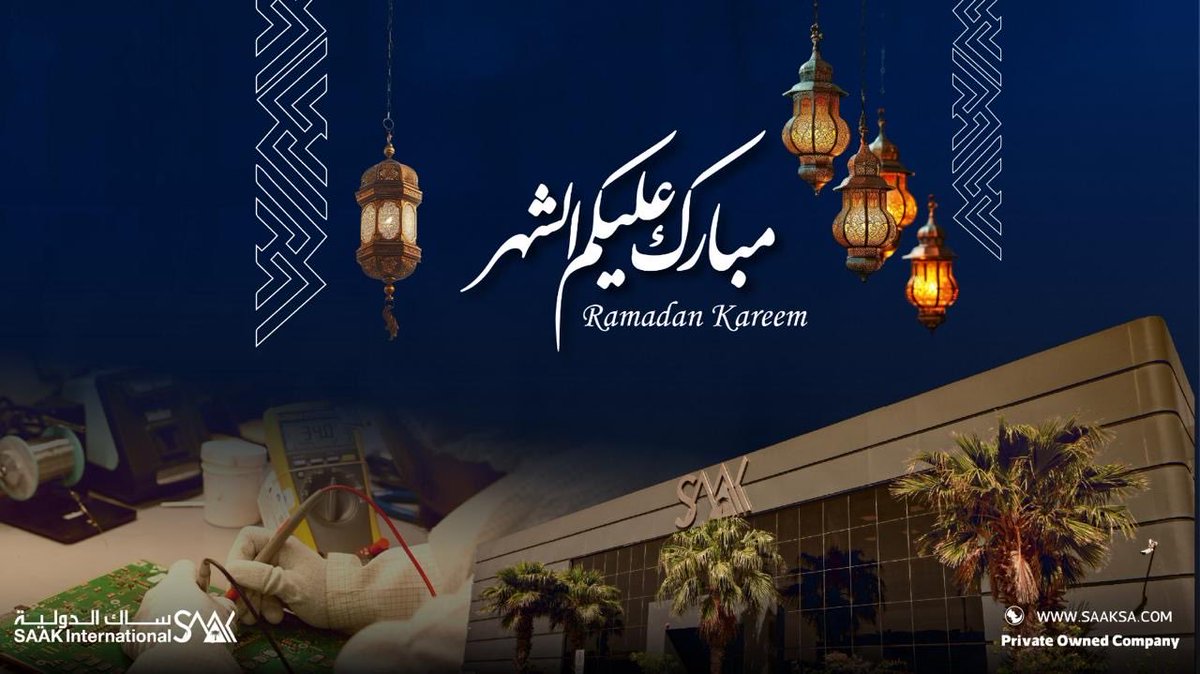 نهنئكم بحلول شهر رمضان المبارك، سائلين الله أن يجعله شهر خير وبركة، وأن يعيده على الجميع باليمن والازدهار.

#رمضان
#ساك_الدولية

On the occasion of the holy month of Ramadan, we extend our sincere wishes and pray that it be a month of goodness and blessings, and that it returns