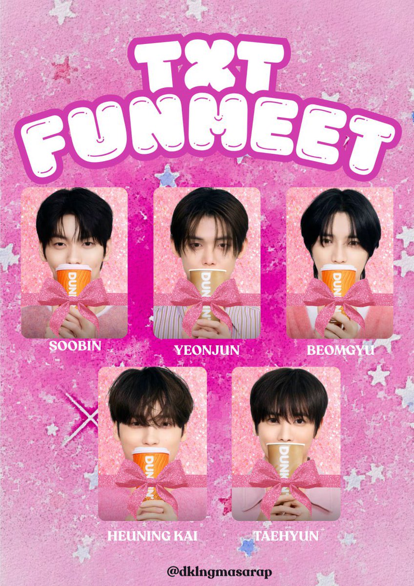 dk_lng_masarap's tweet photo. wonders at 553 TXT DUNKIN

DUNKIN TUBATU FANMADE PC
🎀mbf, like &amp; rt 
🎀loc &amp; time: tba 
🎀open for trades (dm pls)

limited qt only 
#TOMORROW_X_TOGETHER #TXT
#DunkinPH_TXT
#DunkinPH_WondersAt553 https://t.co/gWBctVNssz