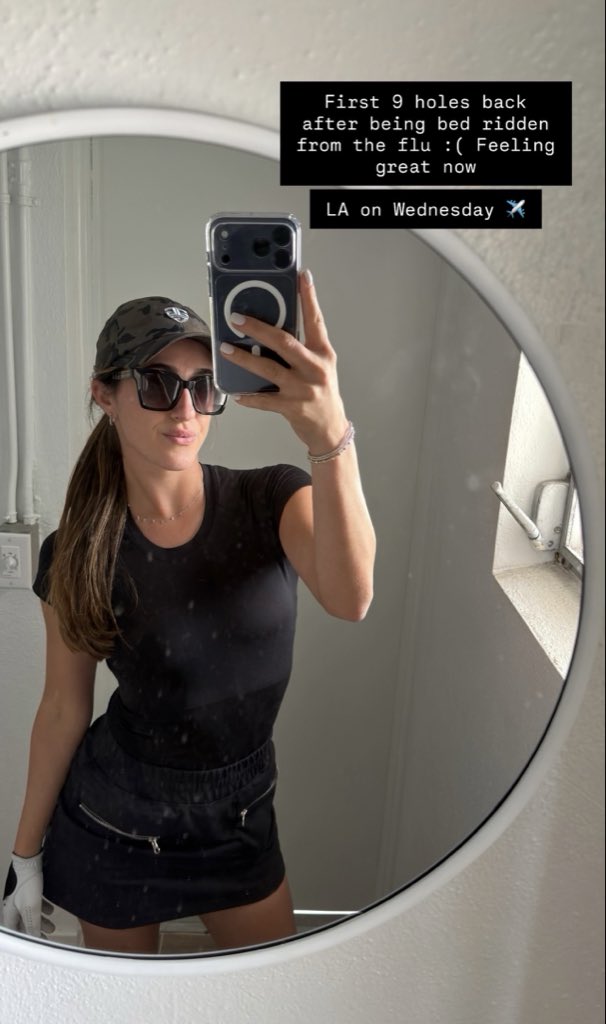 First 9 holes back after being bed ridden from the flu :( Feeling great now
LA on Wednesday ✈️.
#golf #golfbabe #PGAUTO