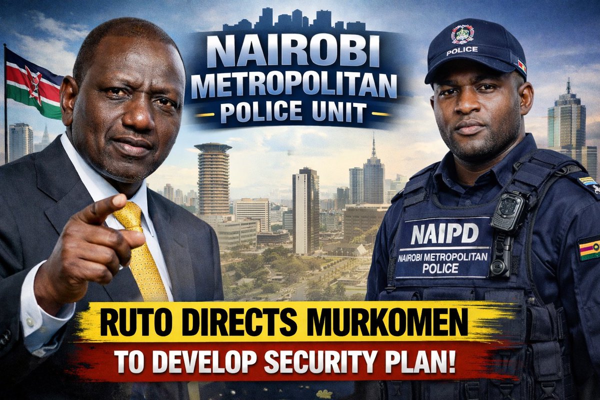 New Police Unit? President William Ruto directs the Cabinet Secretary for Interior, <a href="/kipmurkomen/">KIPCHUMBA MURKOMEN, E.G.H</a> , to prepare and present, within 60 days, a framework for a dedicated Nairobi Metropolitan Police unit to enhance security in the capital city. (NMPU)