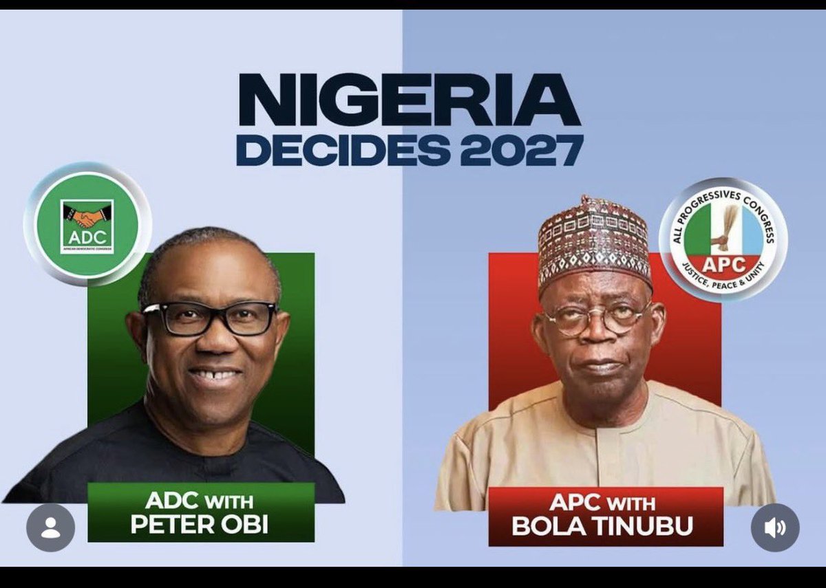 Mazitundeeednut's tweet image. Nigeria Decides 2027!!

Rt for Peter Obi.                   Like for Tinubu