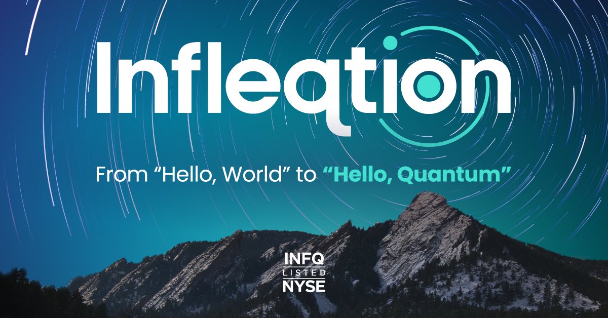 Infleqtion is now the first neutral-atom #quantumcompany to go public, trading on the #NYSE as $INFQ. Proud of the progress across quantum computing, sensing, and software - and excited to keep bringing #quantum to the real world. infleqtion.com/infleqtion-bec…