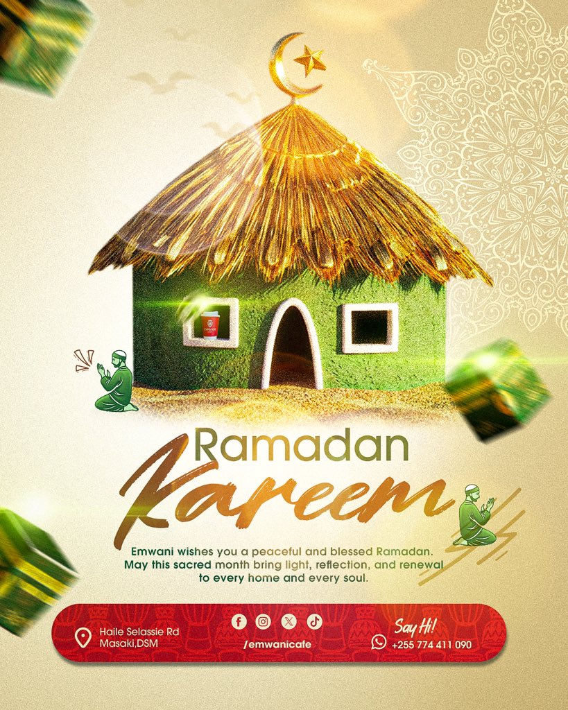 Emwani wishes you a peaceful and blessed Ramadan.
May this holy month bring you closer to faith, surround you with mercy, and renew your spirit with hope and gratitude.