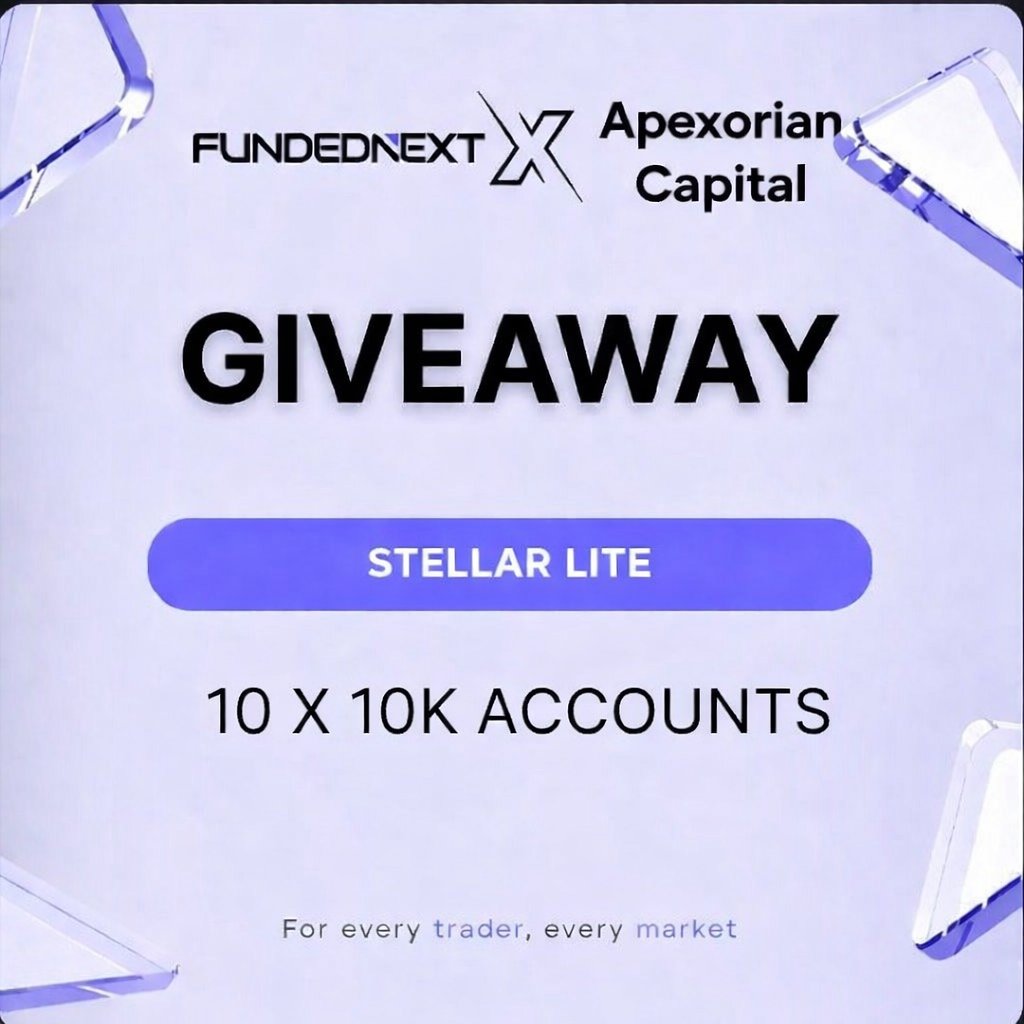 apexorian_cap's tweet image. 🎉10K X 10 Steller Lite Challenge New Year Giveaway 🎁

To Enter 👇
1 - Follow   @apexorian_cap 
@birsah_fx01
2- Like ❤️ Retweet  🔁 Tag 2 Friends  🫴
3-Join Discord to see the winner-discord.gg/rh46DkR7Ag

Winners Announcement in 7 Days 🏆
🫴Limited offer grab this firm now🥳