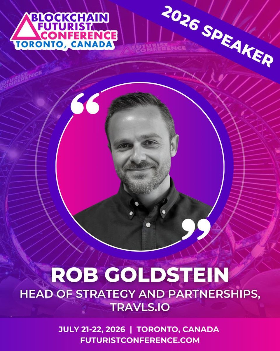 🎙TRAVLS will be speaking at Blockchain Futurist Conference 2026.

Rob Goldstein(<a href="/robgoldstein/">Rob Goldstein</a>), our Head of Strategy &amp; Partnerships, joins leaders from JPMorgan, Forbes, KYC2020 and others to discuss the future of Web3 infrastructure.

TRAVLS is building a real-world crypto