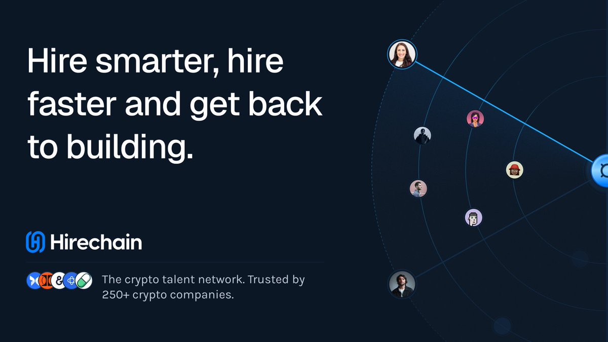 .Pump.fun, Chaos Labs and 250+ crypto companies trust <a href="/hirechain_io/">Hirechain</a> to find top talent.

Hundreds of sourcing partners. One curated shortlist.

The team is at ETHDenver - come say hello!