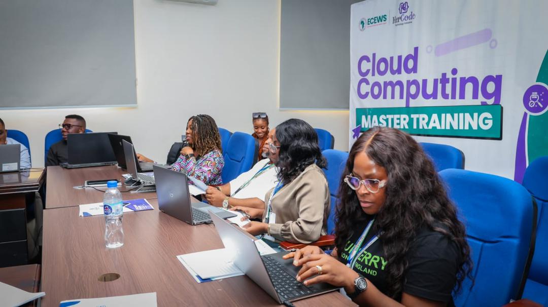 ECEWS's tweet photo. ECEWS, in partnership with @HerCodesTec, wrapped up a 3-Day Essentials Masterclass in Cloud Computing, a training-of-trainers designed to expand digital access for women and youth. https://t.co/H02LsGXhRz