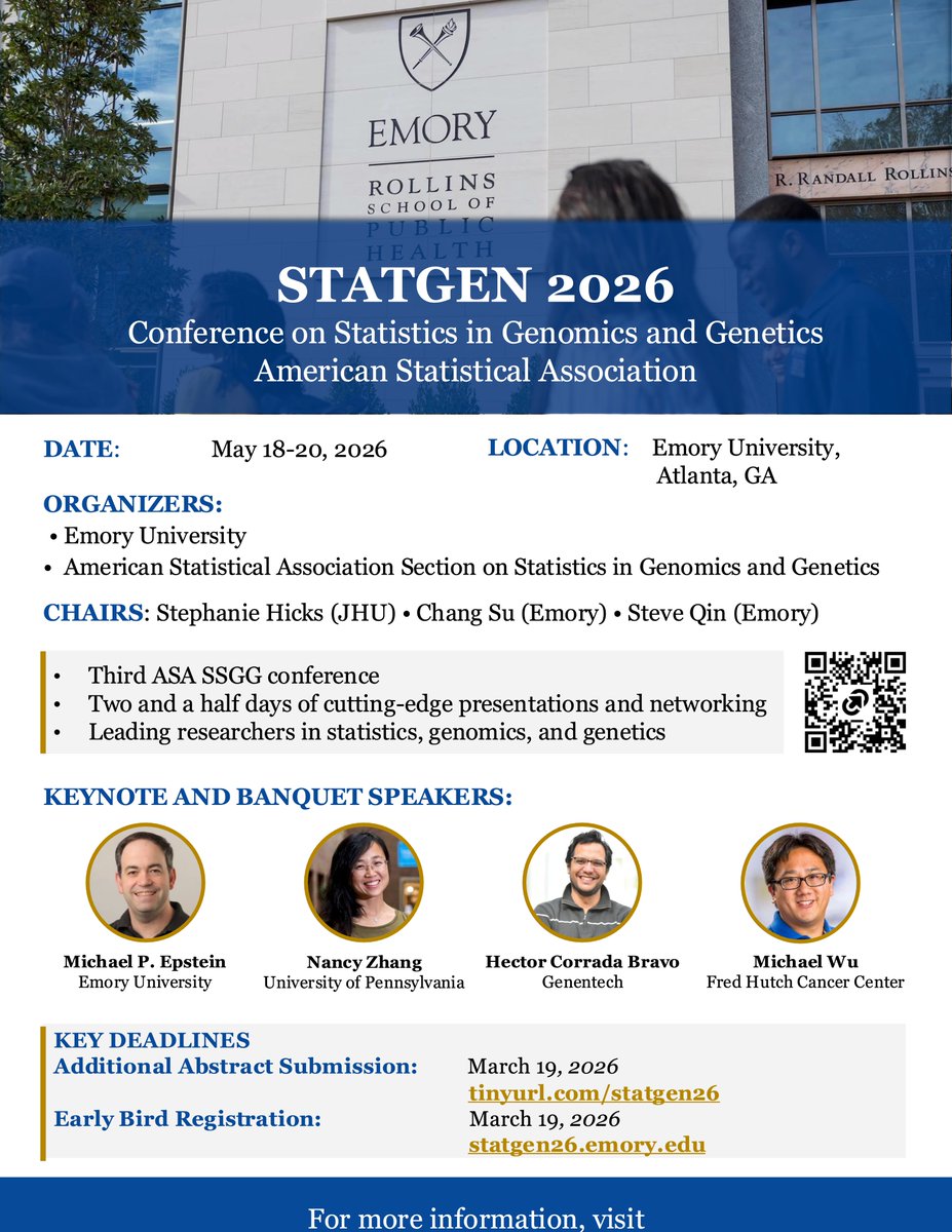 ASA Section on Statistics in Genomics and Genetics tweet media