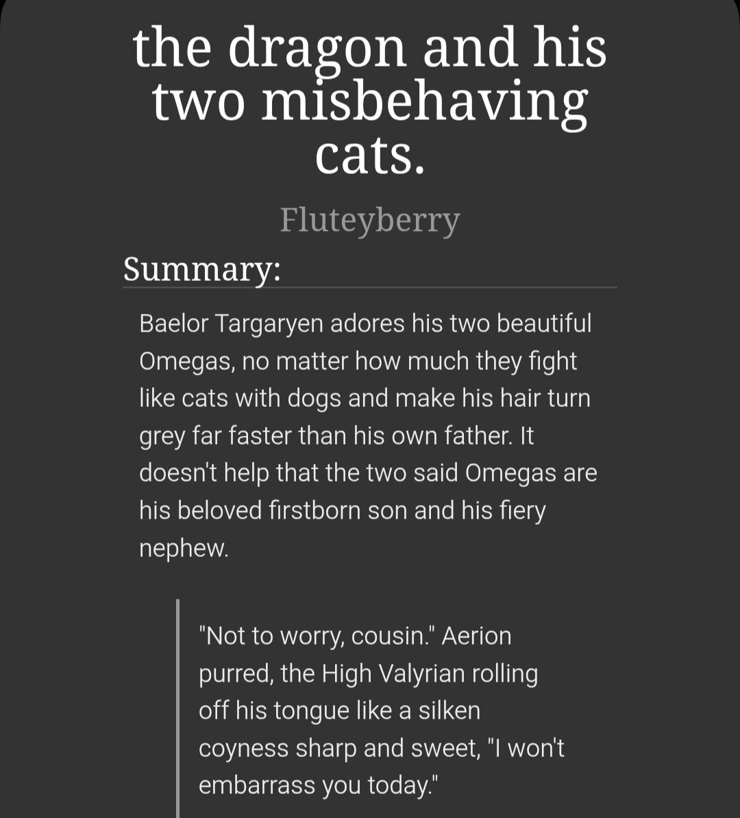 23k wordd count baelaerion and baelarr fic than you jesus thank you