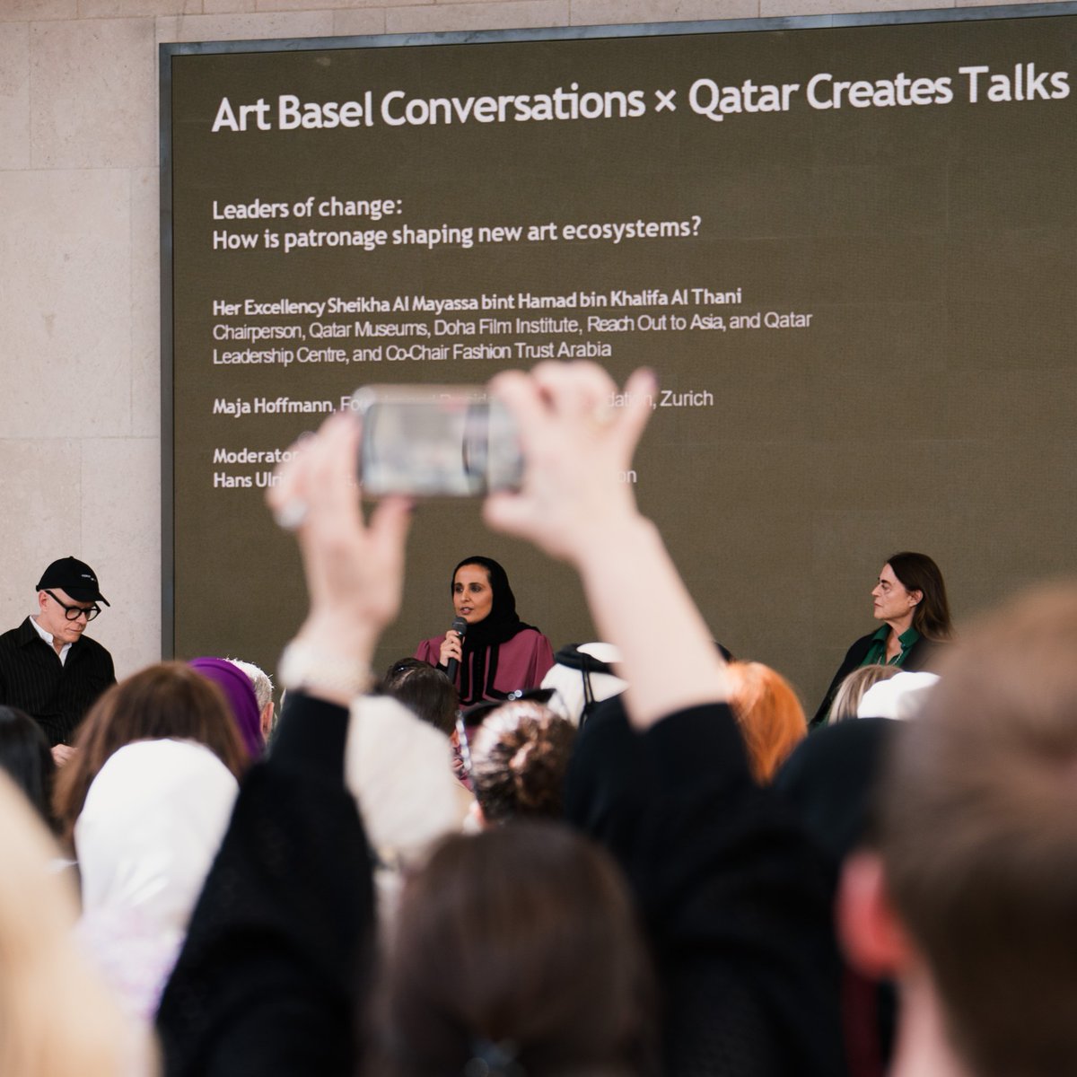 ArtBasel's tweet image. A look back at #ArtBasel Conversations × Qatar Creates Talks through a few captured moments 📸 

If you weren’t able to attend, no worries: #ArtBaselQatar’s Conversations program is now live on our YouTube channel 👉 bit.ly/4cxWBEs 🎬