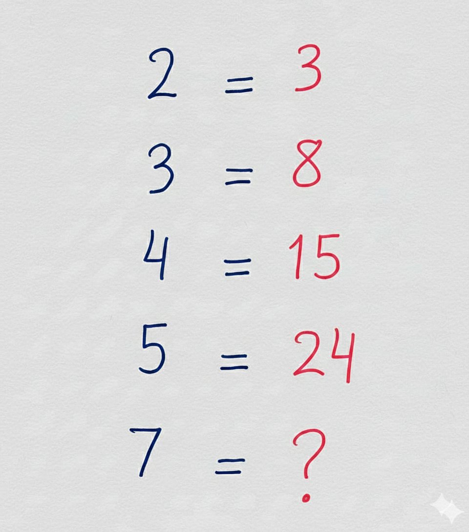 Can you find the missing number ?

Only 1% people will succeed