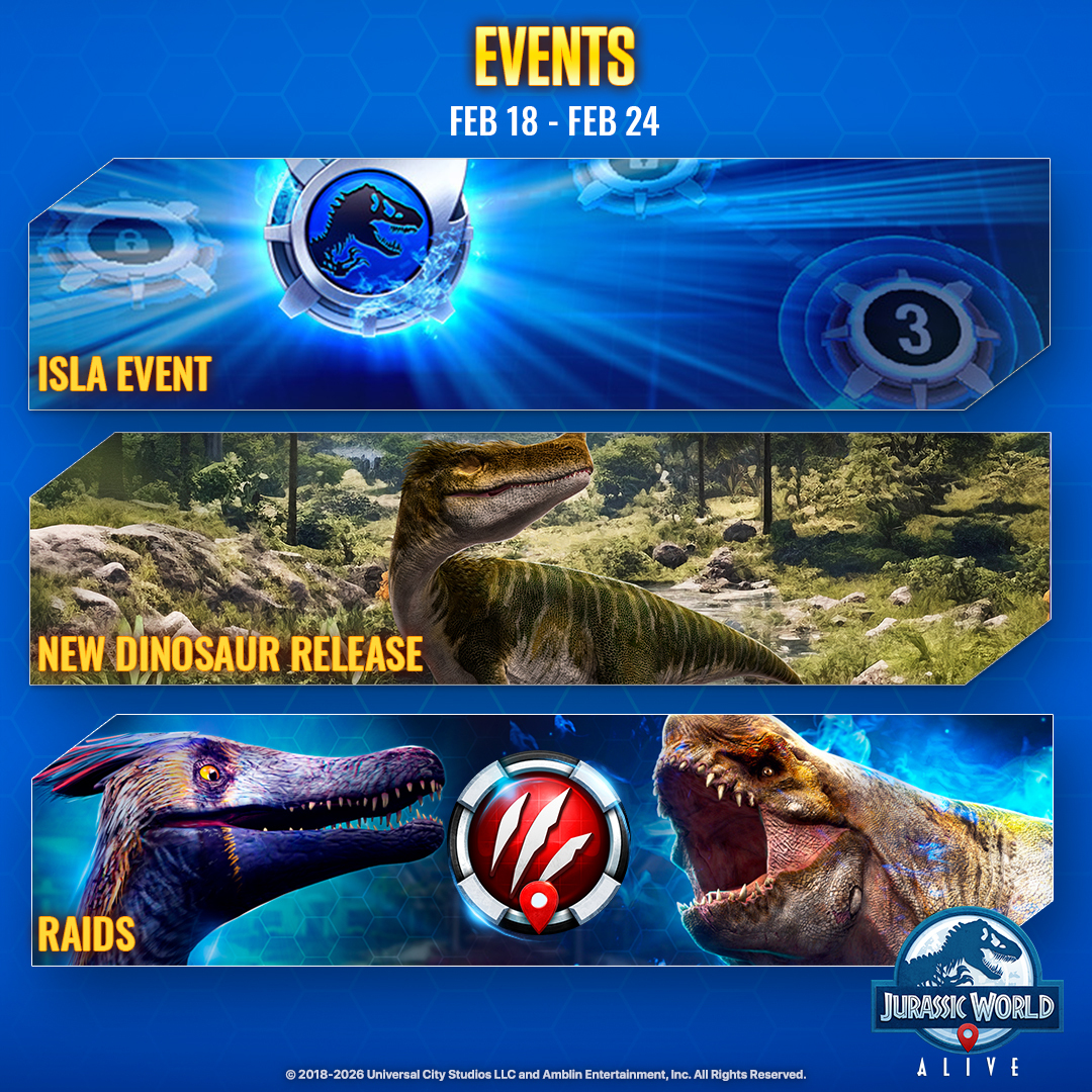 Jurassic World Alive tweet media