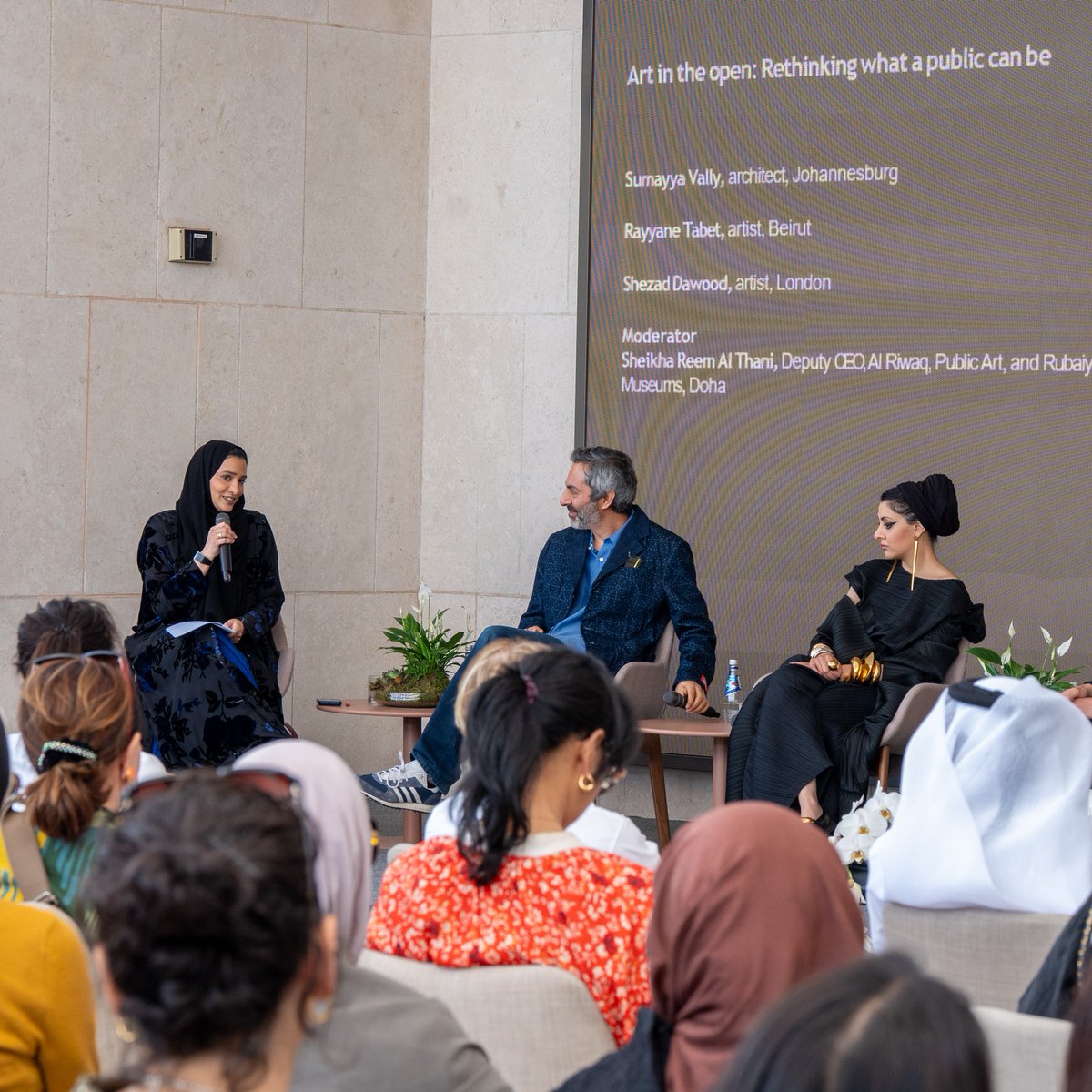 ArtBasel's tweet image. A look back at #ArtBasel Conversations × Qatar Creates Talks through a few captured moments 📸 

If you weren’t able to attend, no worries: #ArtBaselQatar’s Conversations program is now live on our YouTube channel 👉 bit.ly/4cxWBEs 🎬