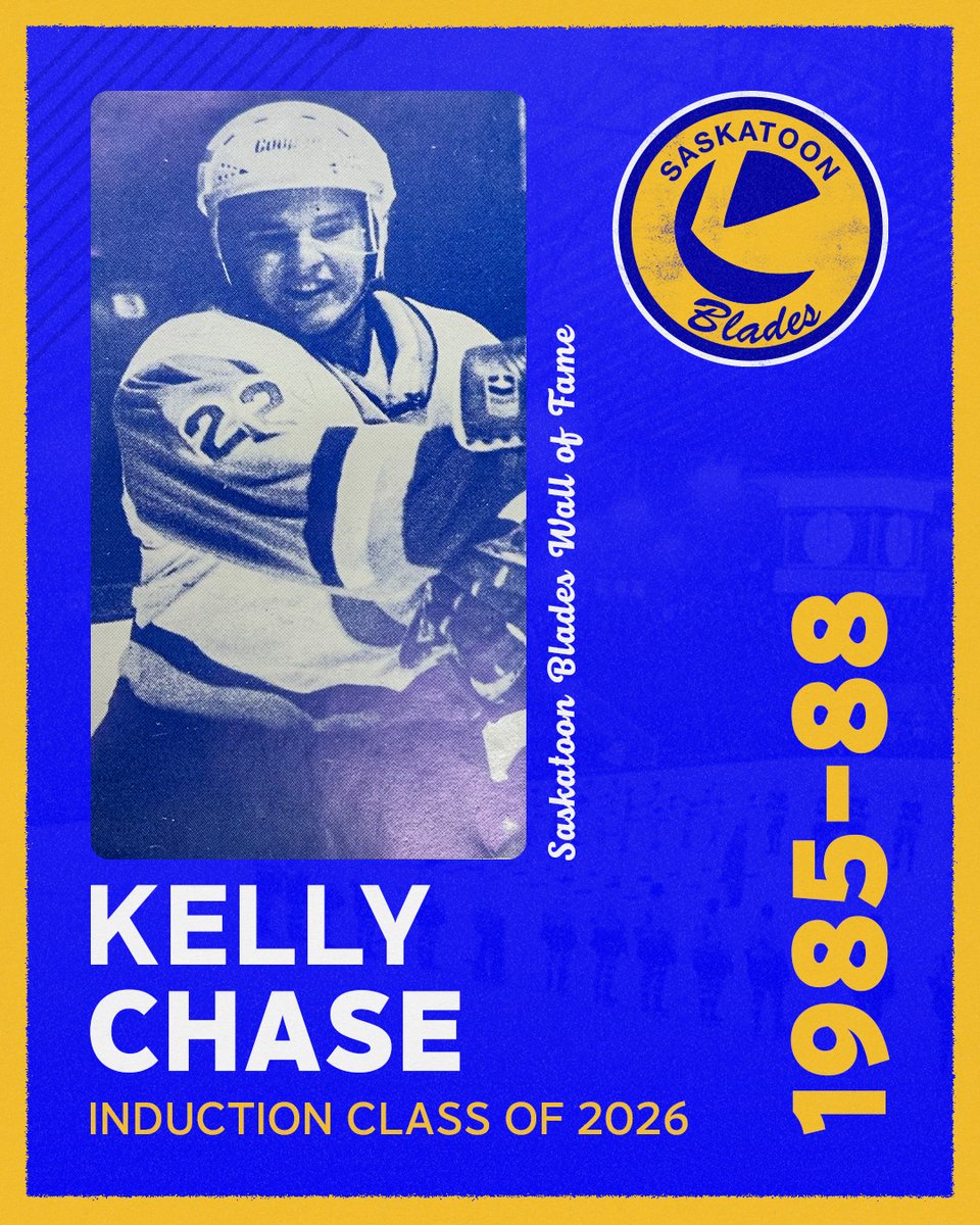 BladesHockey's tweet image. A 12-year @NHL veteran, we're honoured to have Kelly Chase as one of our two inaugural inductees to the Saskatoon Blades Hall of Fame! 

Chase's mix of ferocity on the ice and leadership in the locker room made him unforgettable to Blades fans