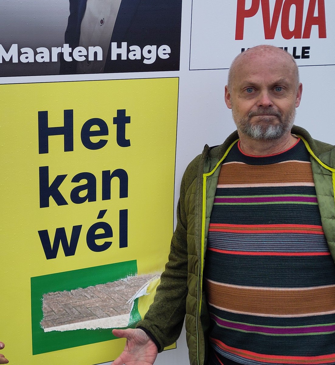 Laten we elkaar, en de verkiezingsborden, een beetje heel houden....
#D66 #wemeldinge  #kapelle #GR2026