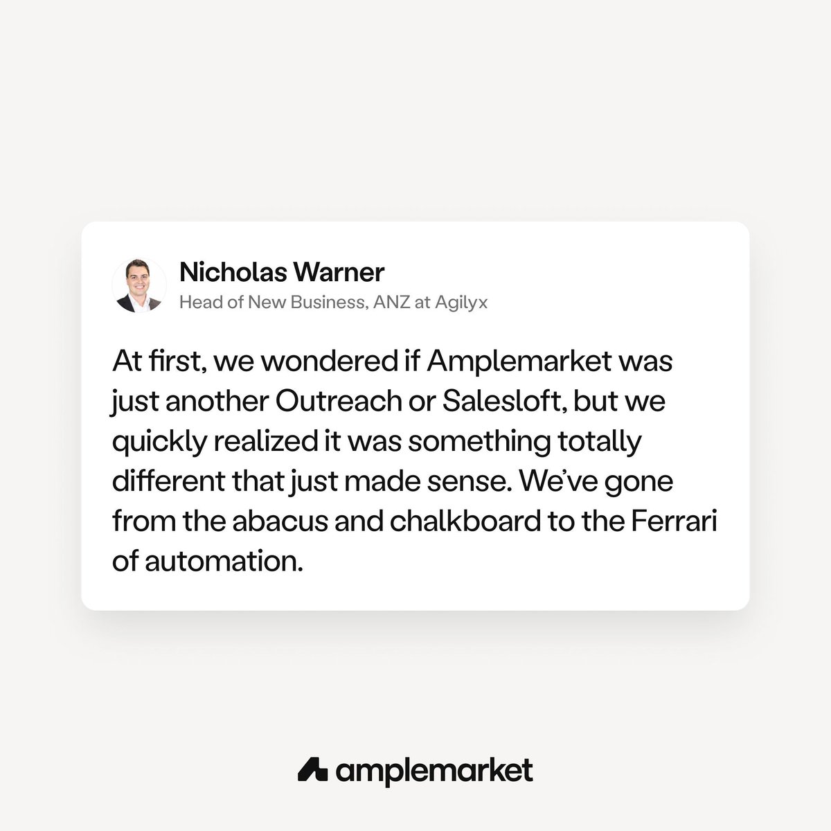 Amplemarket tweet media