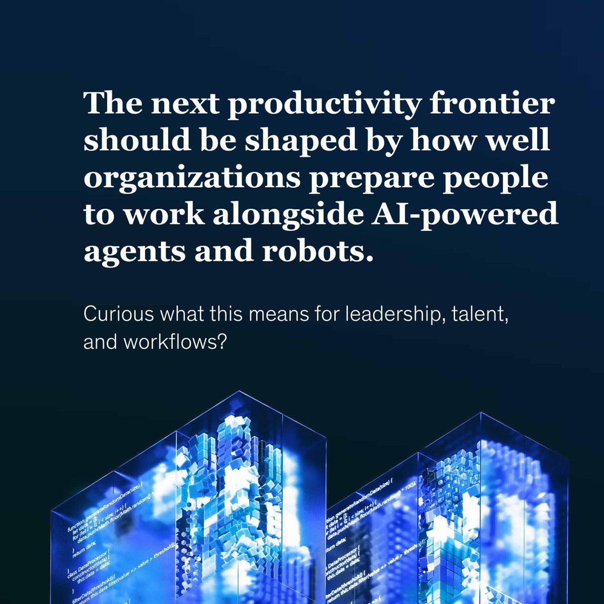 GaryW_Rodgers's tweet photo. AI is reshaping how work gets done. Today’s technologies could automate up to 57% of US work hours, while demand for AI fluency has grown sevenfold in just two years.

The real opportunity? Redesigning workflows around people, agents, and robots working together, unlocking up to $2.9 trillion in value by 2030.

Join us live on February 26 to explore what this means for leadership, talent, and skills. https://t.co/XHGKmKc5dp