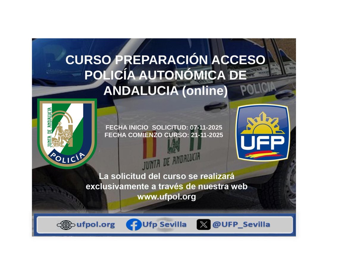 🚨🚨 Ya tienes disponible en la web de la División de Personal los modelos de respuestas de los exámenes correspondientes a la U. A. de Andalucía
Si tienes alguna duda, contacta con nosotros a través del mail: sevilla@ufpol.org

Plazo para impugnaciones 2⃣ días hábiles
‼️Suerte‼️