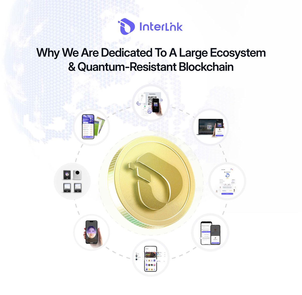WHY WE ARE DEDICATED TO A LARGE ECOSYSTEM &amp; QUANTUM-RESISTANT BLOCKCHAIN

Because utility without security is fragile.
And security without real adoption is meaningless.

InterLink is building both.

🔹 A large, real economy - not just a token
We are expanding real payment